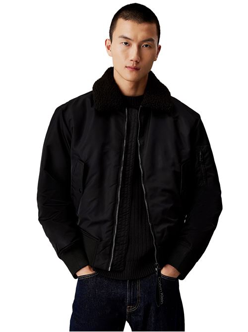 CALVIN KLEIN Nylon Aviator Jacket CALVIN KLEIN | J30J326108BEH